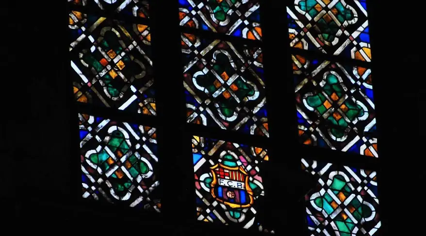 escudo barcelona fc barça santa maria del mar