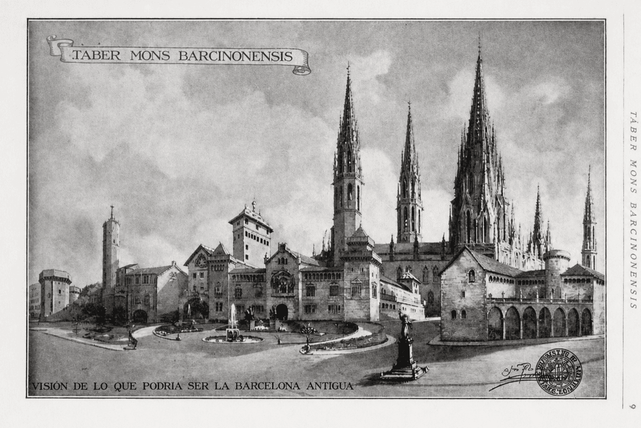 “Táber Mons Barcinonensis” de J. Rubió i Bellver (Barcelona, 1927)