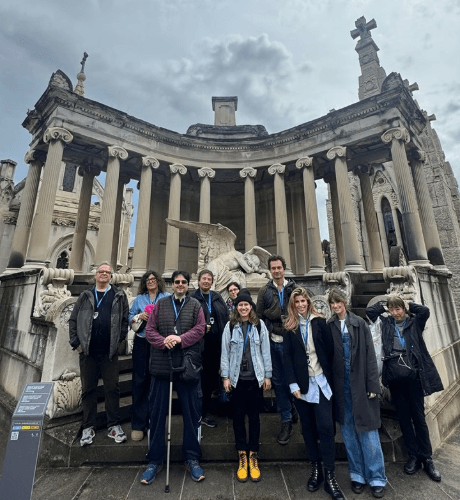 foto en panteon del cementerio de montjuic