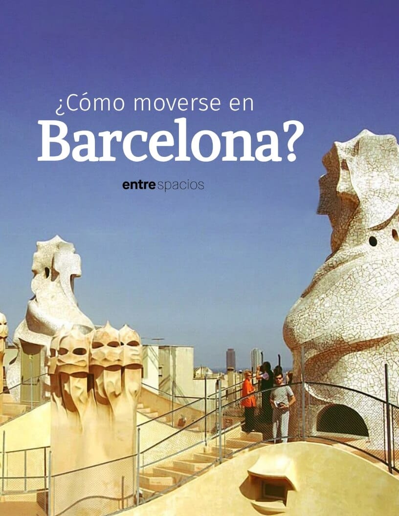 Azotea de La Pedrera de Gaudí en Barcelona, guía práctica sobre cómo moverse en Barcelona y usar el transporte público.