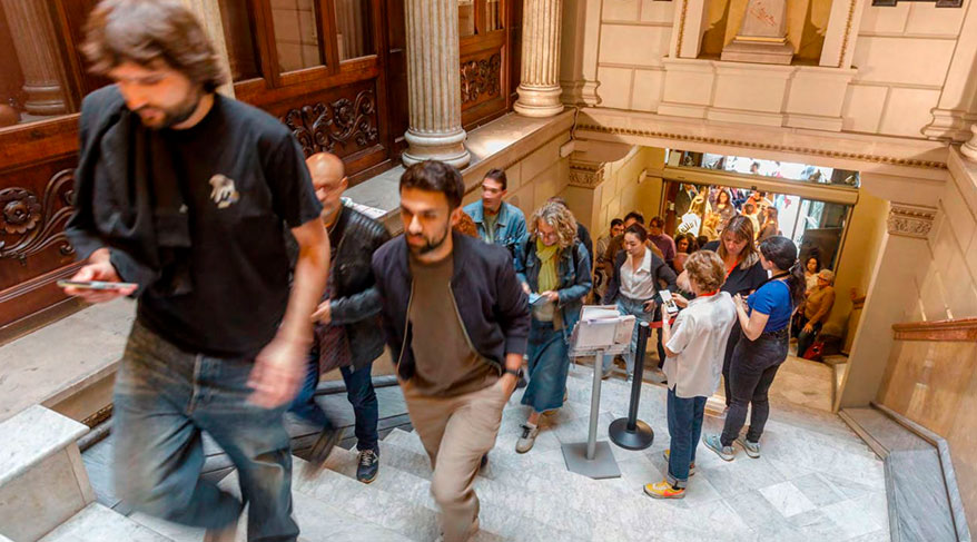 Biblioteca Pública Arús de Barcelona, biblioteca histórica inaugurada en 1895 y participante en el festival de arquitectura 48h Open House Barcelona.