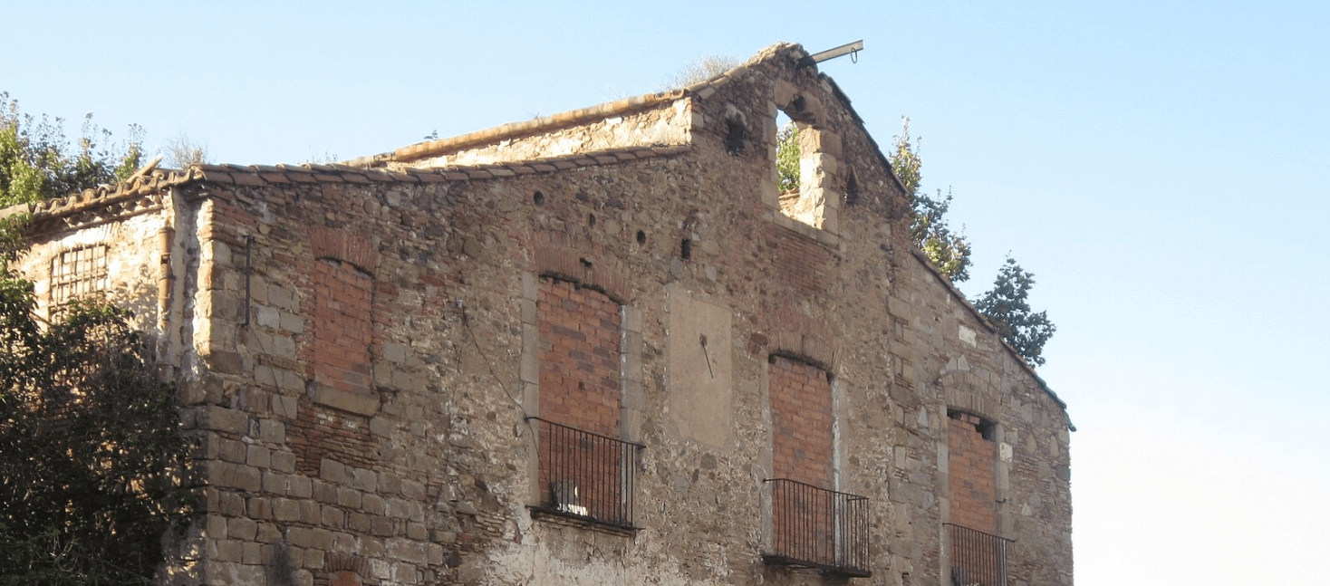 Antigua masía de Can Valent, edificio histórico de arquitectura rural catalana situado en el distrito de Nou Barris de Barcelona, incluido en el festival 48h Open House Barcelona 2026.